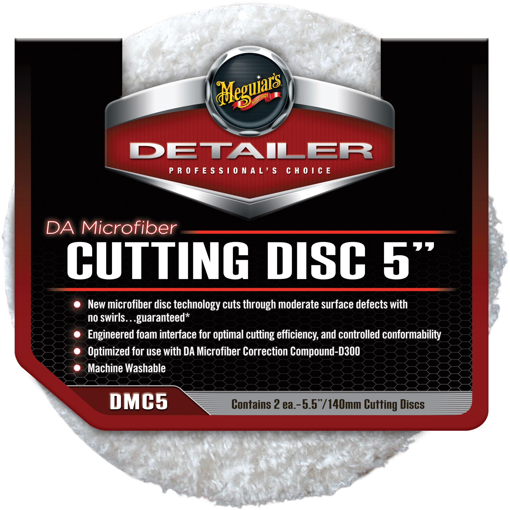 Meguiars Detailer Da Microfiber Cutting Disc 5 Inch (2 Pack)