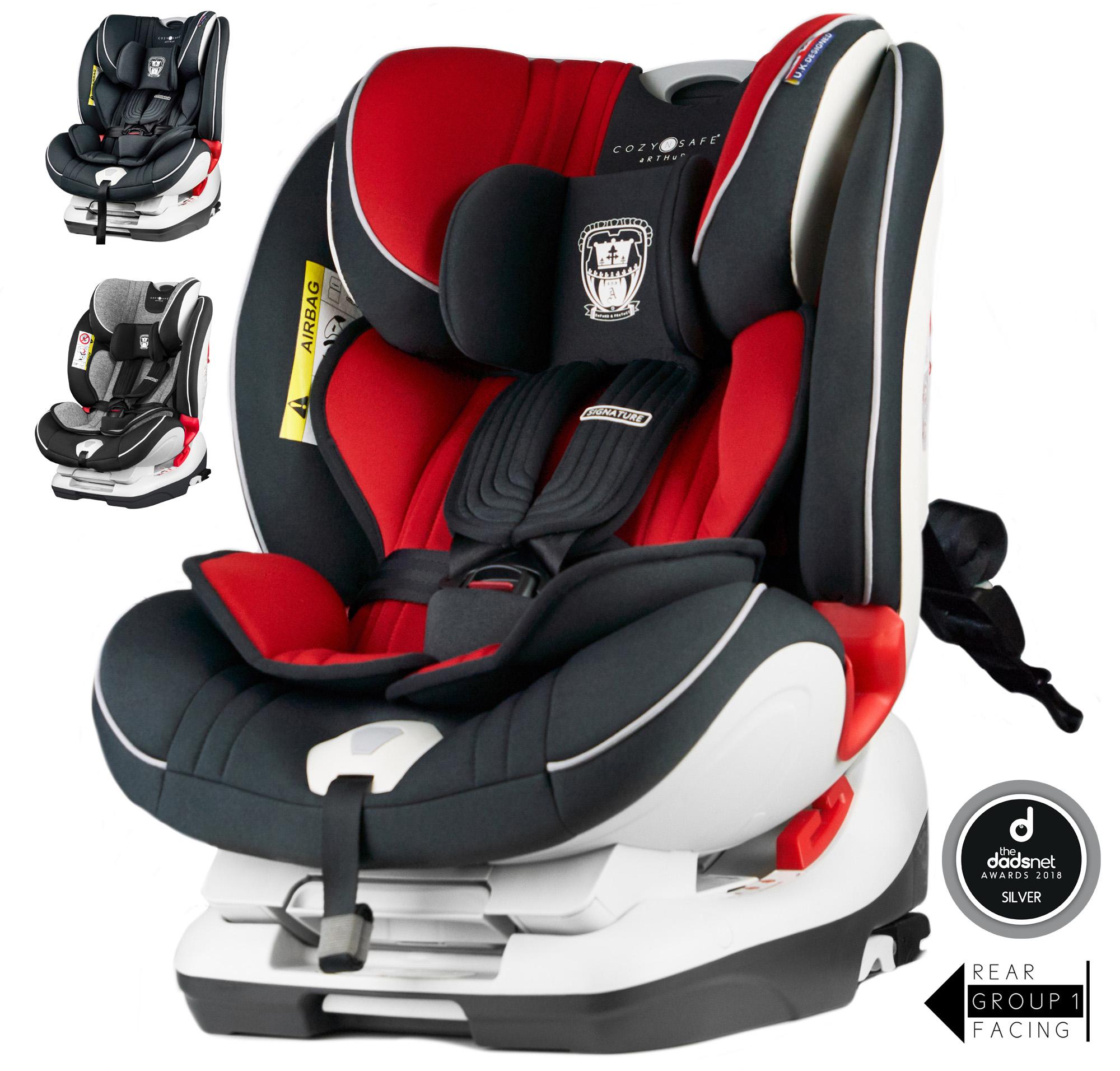 Cozynsafe Arthur Group Isofix 0+1/2/3 Child Car Seat - Red