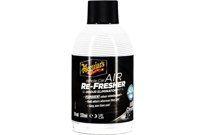 Meguiars Whole Car Air Re-Fresher Odor Eliminator Black Chrome Scent Meguiars Whole Car Air Re-Fresher Odor Eliminator Black Chrome Scent