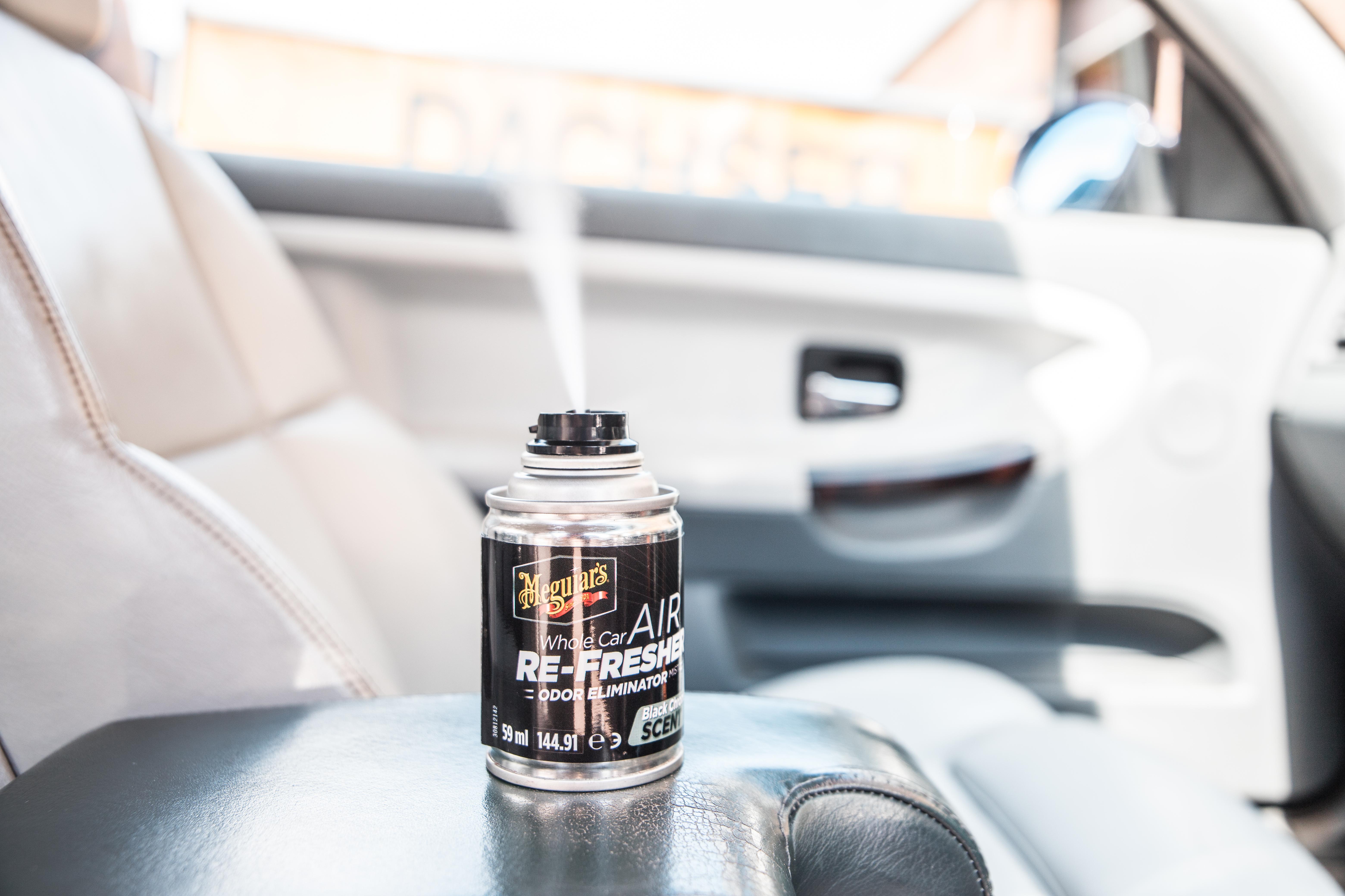 Meguiars Whole Car Air Re-Fresher Odor Eliminator Black Chrome Scent