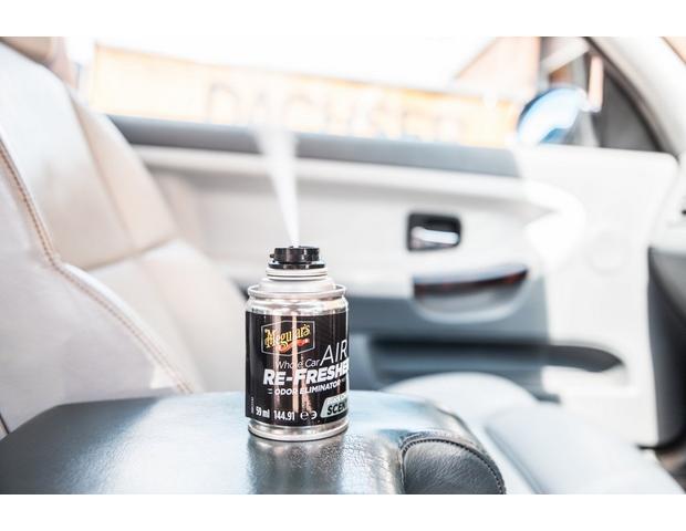  Meguiar's Whole Car Air Refresher, Odor Eliminator Spray  Eliminates Strong Vehicle Odors, Black Chrome Scent – 2 Oz Spray Bottle  (Pack of 2) : Automotive