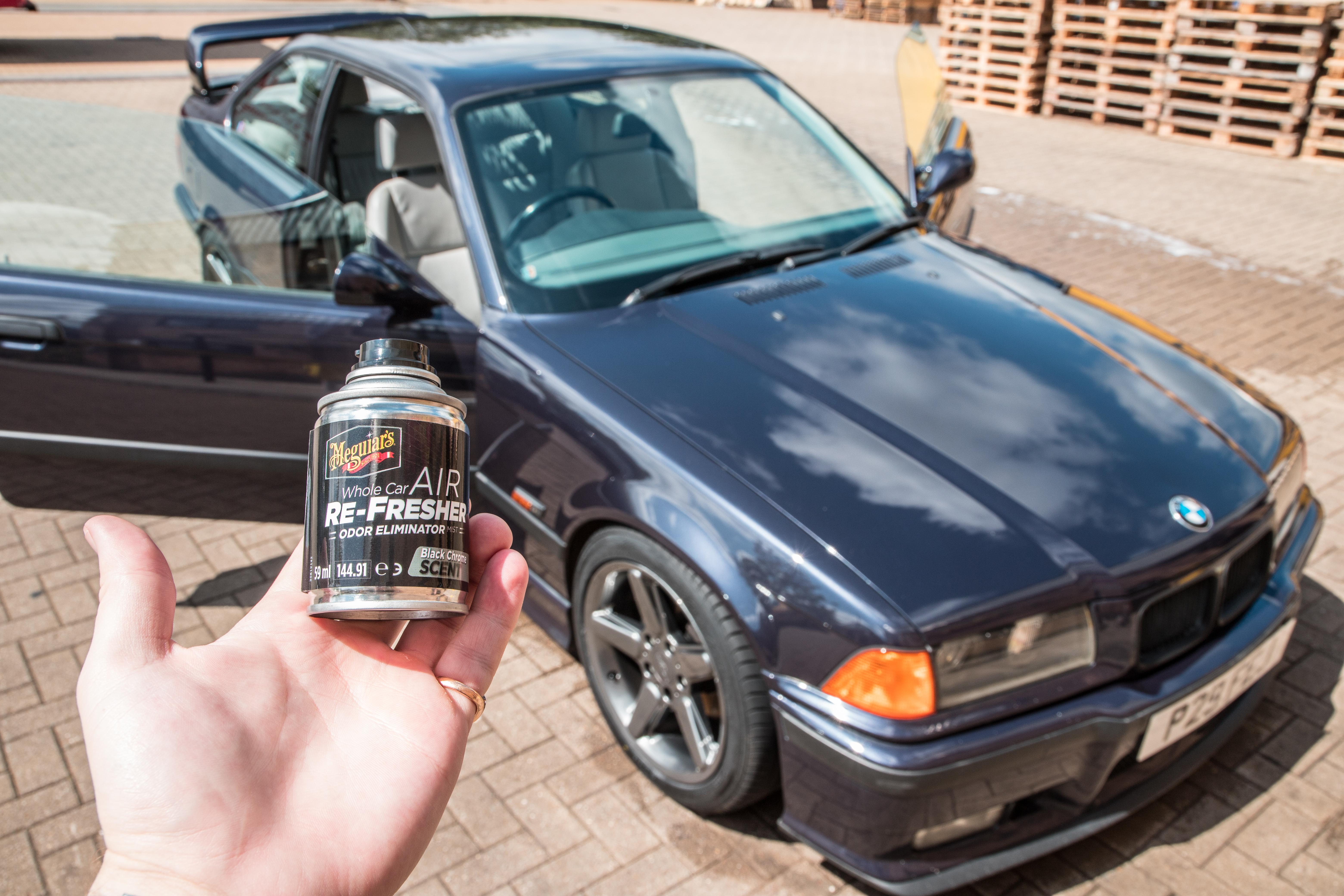 Meguiars Whole Car Air Re-Fresher Odor Eliminator Black Chrome Scent