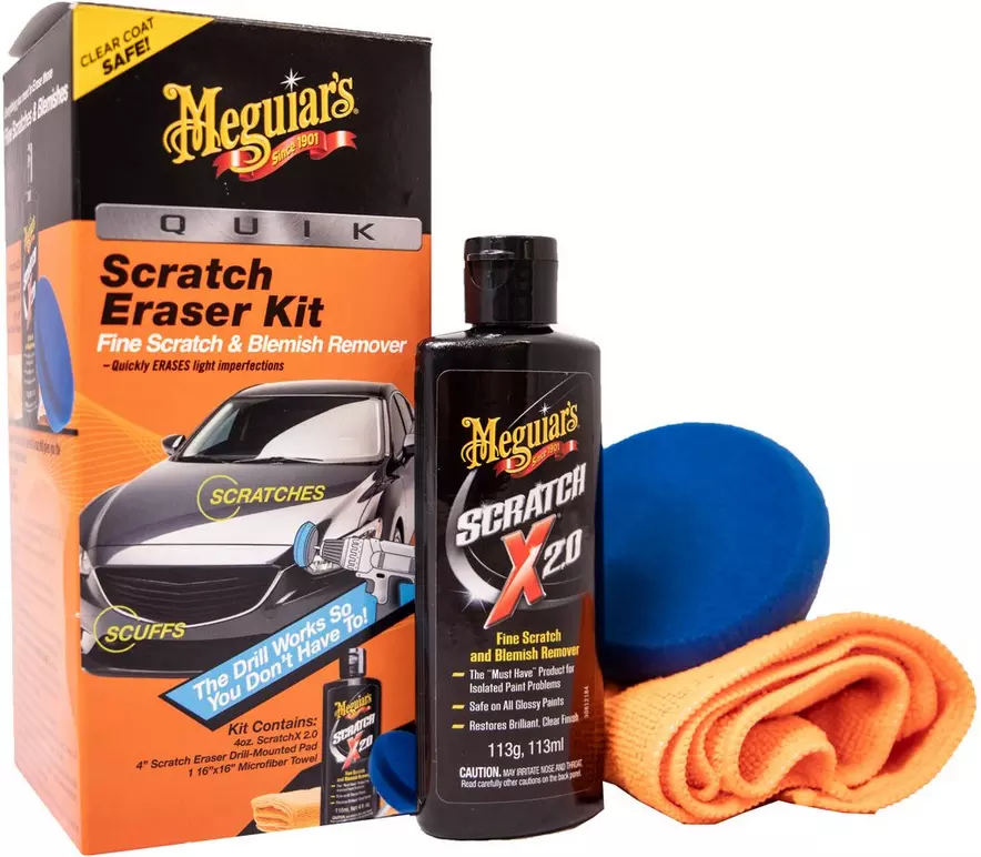  Meguiar's Quik Scratch Eraser Kit, Car Scratch Remover