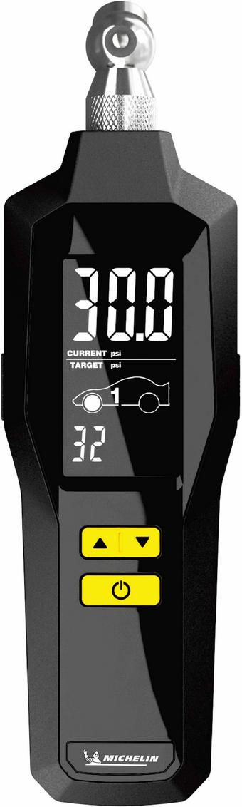 Digital tyre outlet pressure gauge