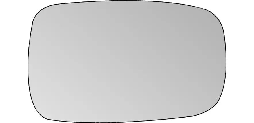 Fits on lhs of vehicle Summit Replacement Mirror Glass With Backing Plate