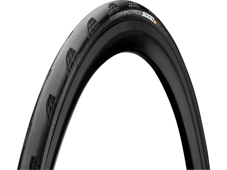 Continental Grand Prix 5000 Clincher Folding Tyre, Black 700x25c