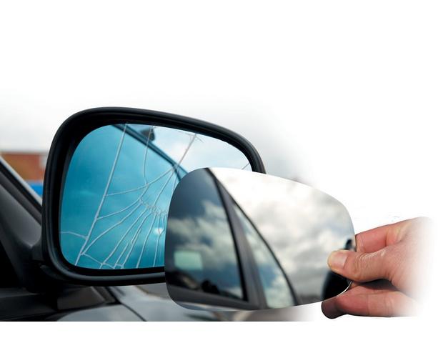 Car Interior Rear View Mirror Stick On Adhesive Driving Glass Replacement