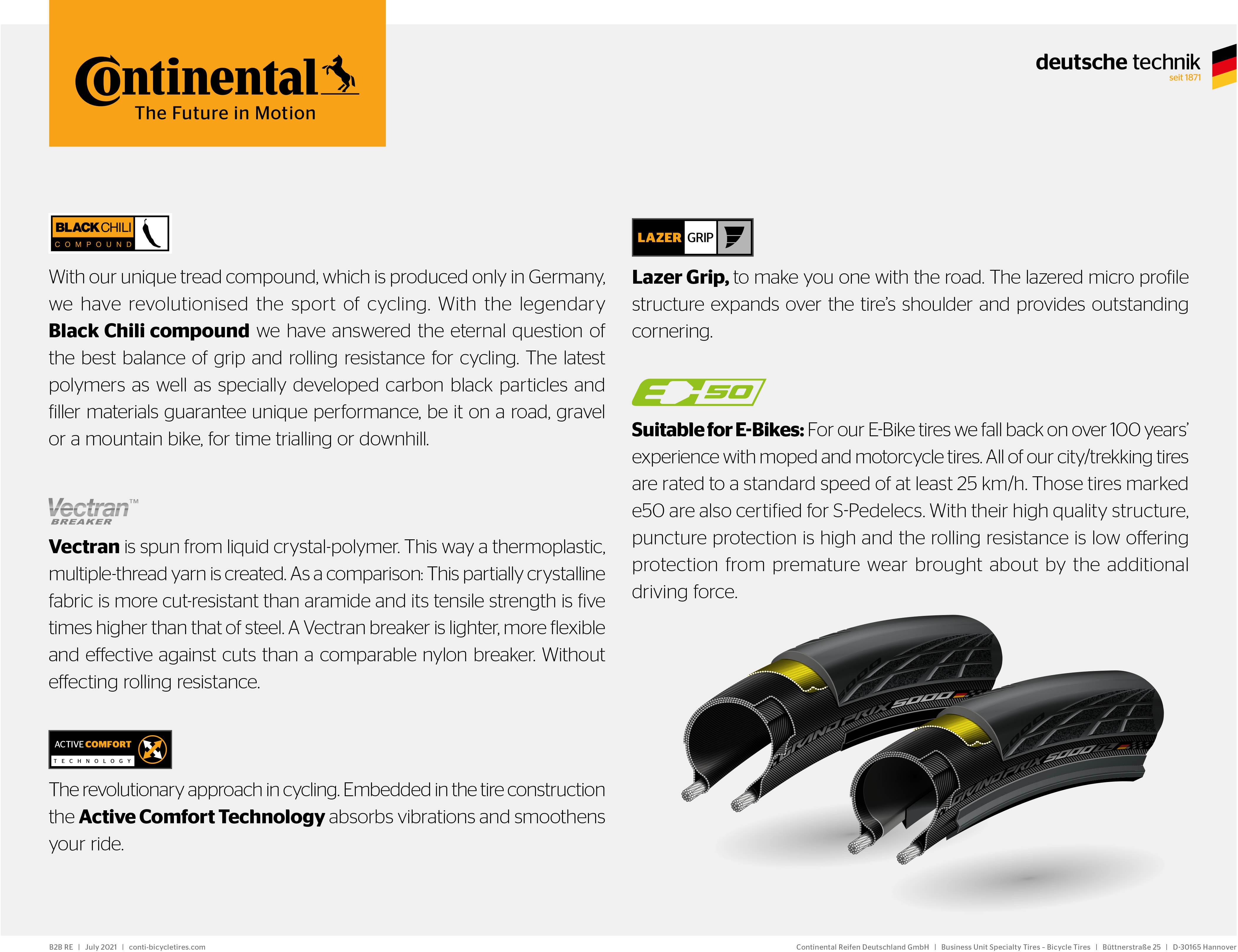 Continental Grand Prix 5000 TL Folding Tyre