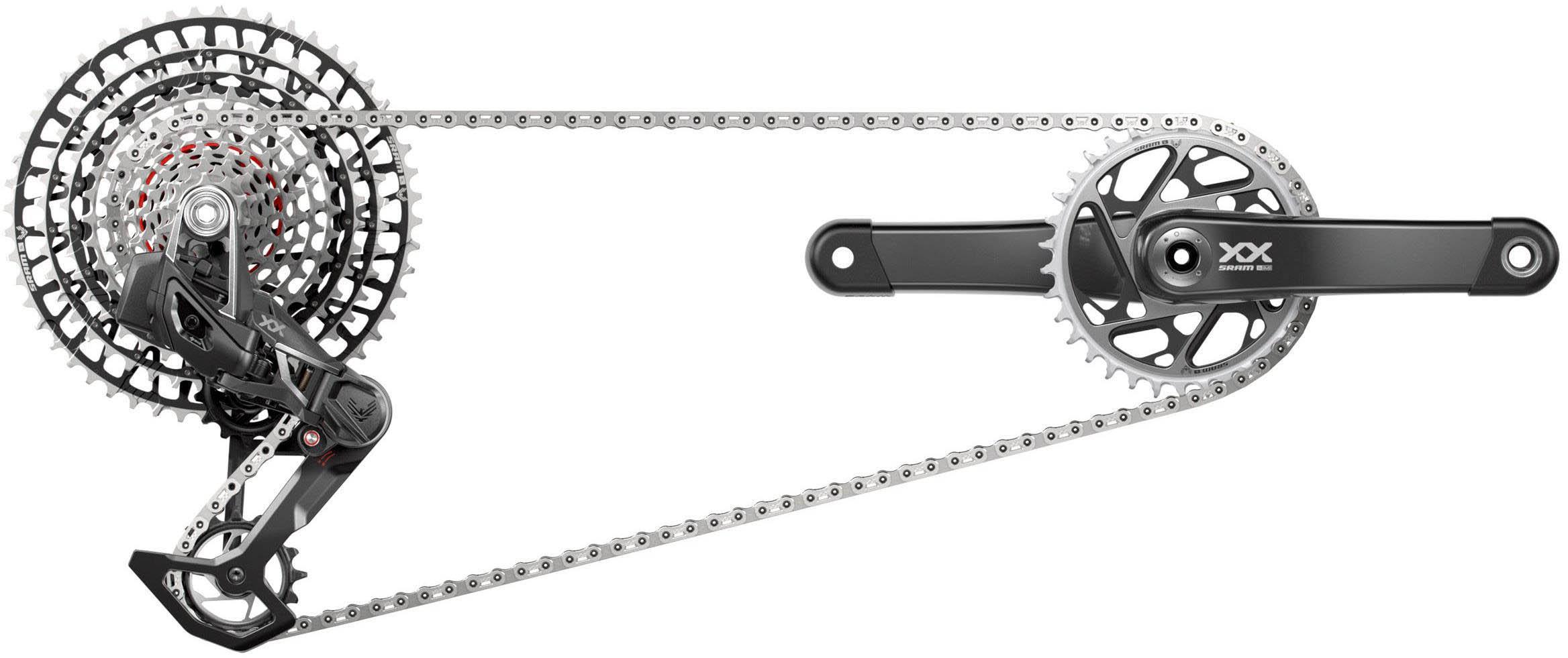 SRAM XX SL Eagle AXS T-Type Power Meter Groupset, 175mm