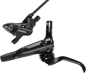 Shimano BL-MT501 bled Brake Lever and BR-MT520 4 Pot Post Mount Calliper Rear Left