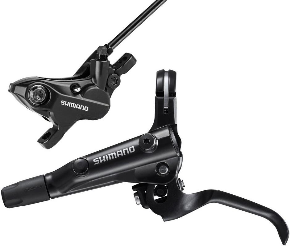 Halfords Shimano Deore Bl-Mt501 Bled Brake Lever And Br-Mt520 4 Pot Post Mount Calliper, Front Right | Extra 8% off for BC Members