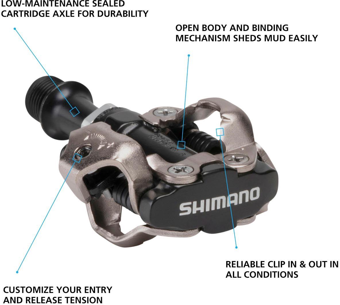Shimano PD-M540 MTB SPD Pedals, Black