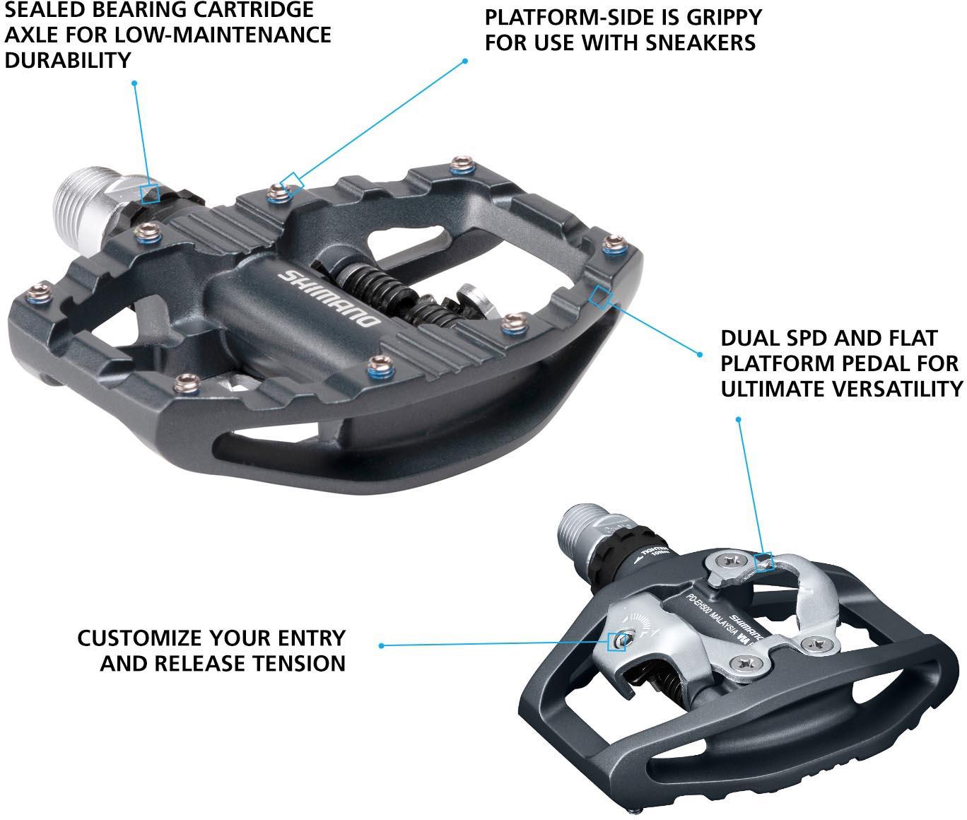 Shimano PD-EH500 SPD Pedals With Cleats