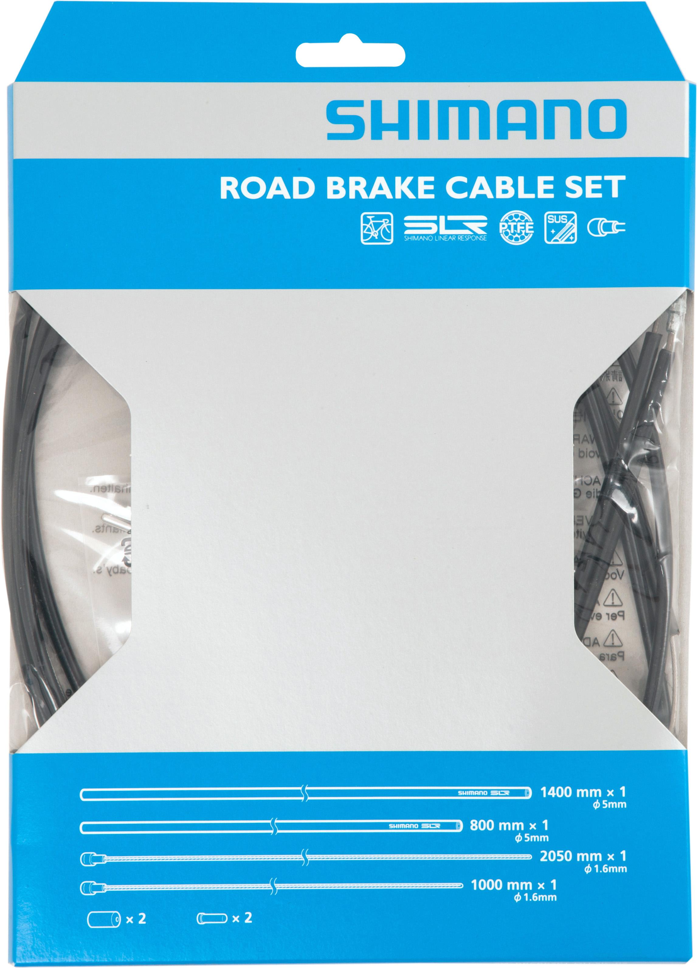 Dura-Ace 9000 Road Brake Cable Set, Polymer Coated Inners, Black