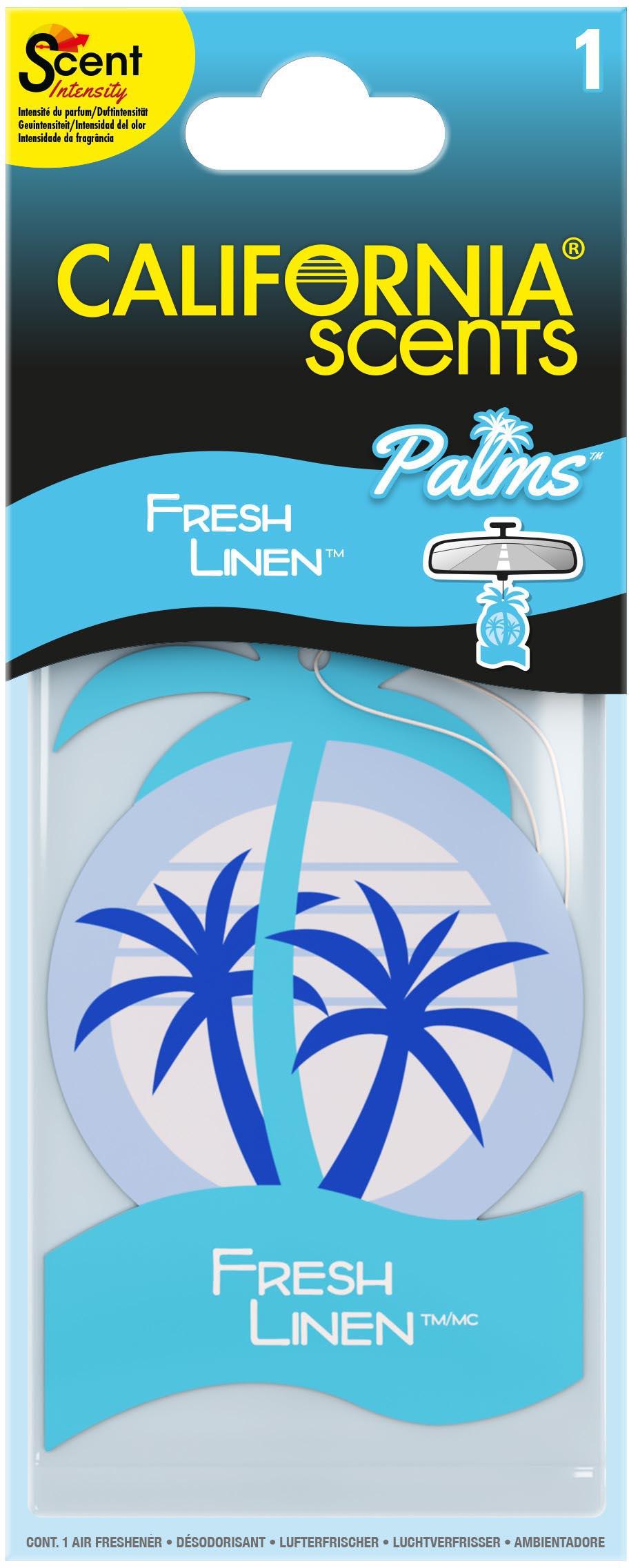 California Scents Palms Paper Fresh Linen Air Freshener Halfords UK