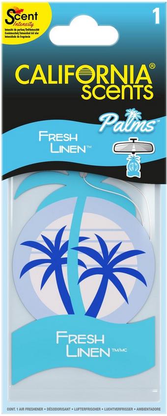 California Scents Palms Paper Fresh Linen Air Freshener