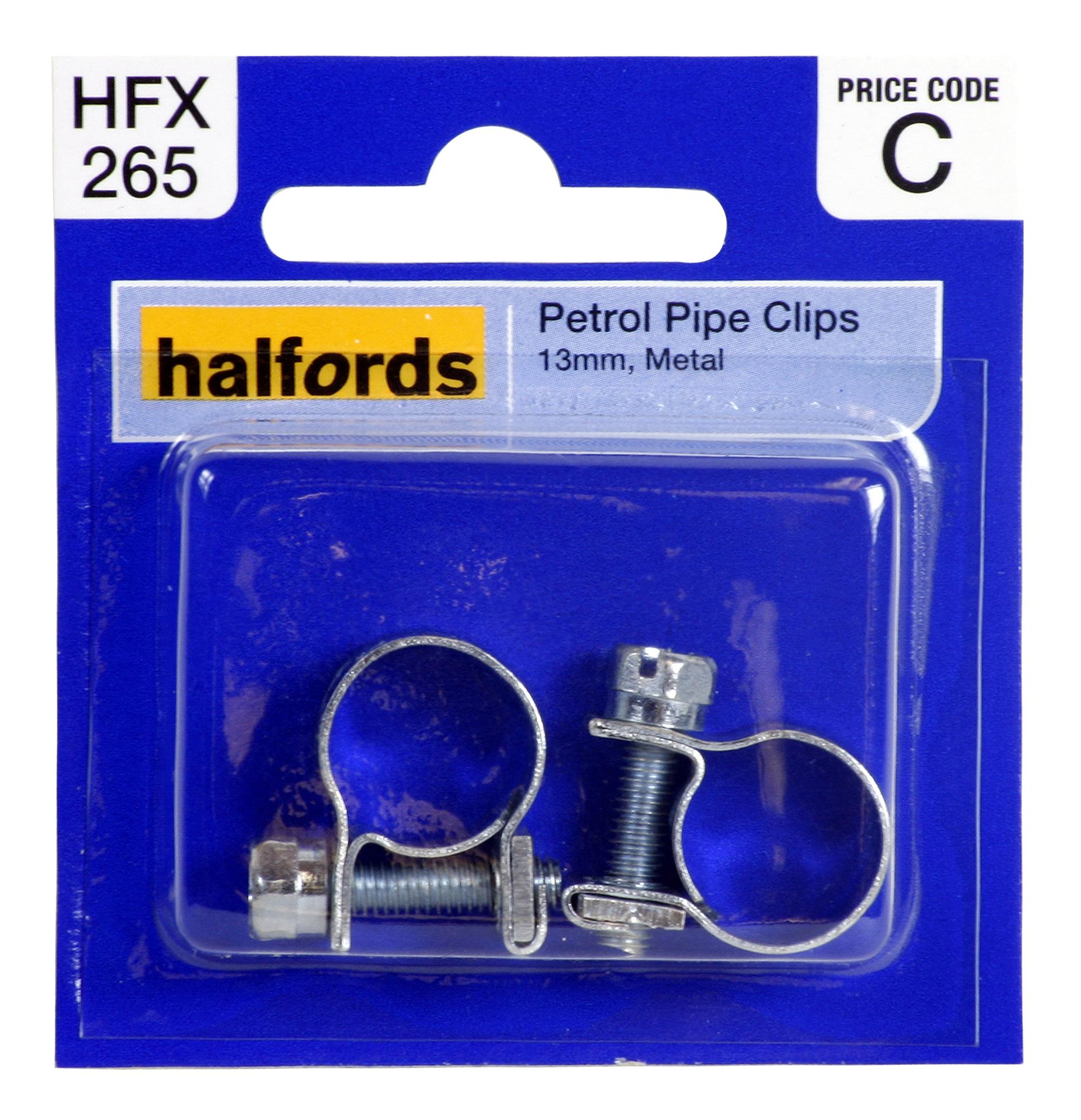 Halfords Petrol Pipe Clips 13Mm Hfx265