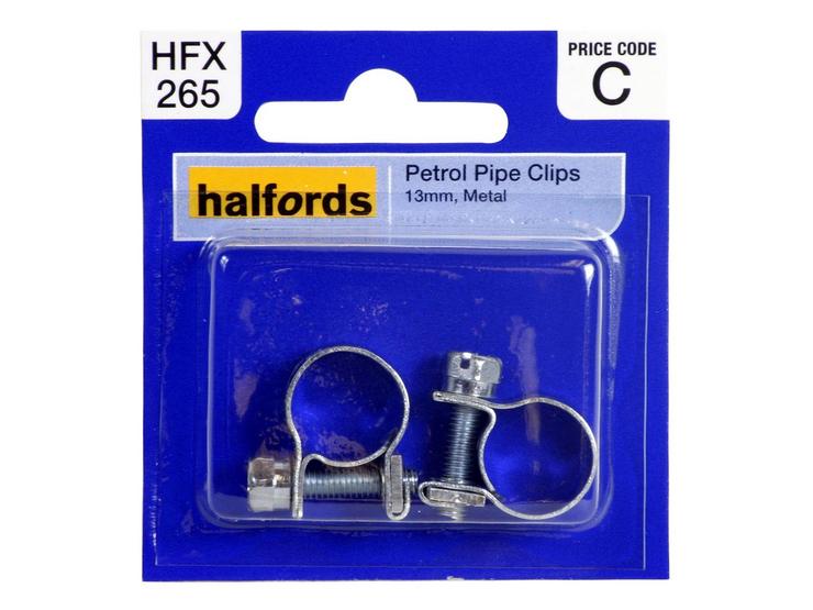 Halfords Petrol Pipe Clips 13mm HFX265