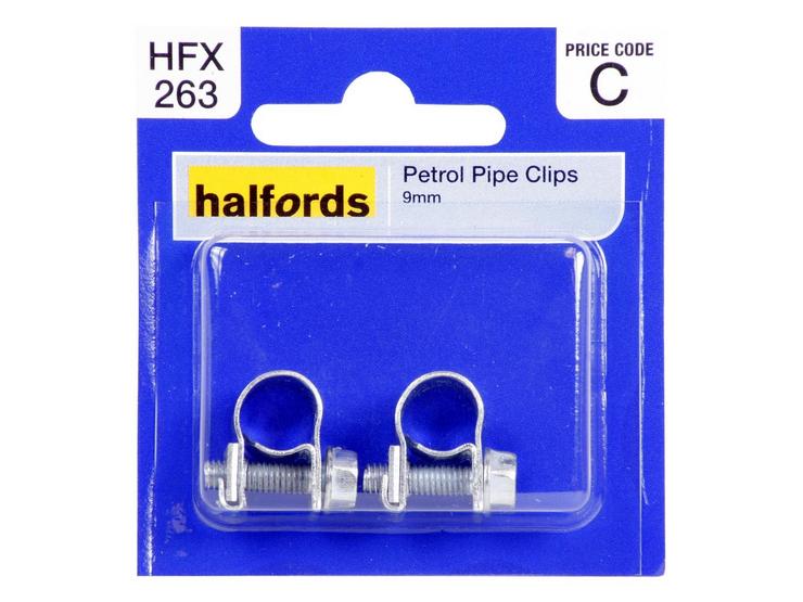 Halfords Petrol Clips 9mm HFX263