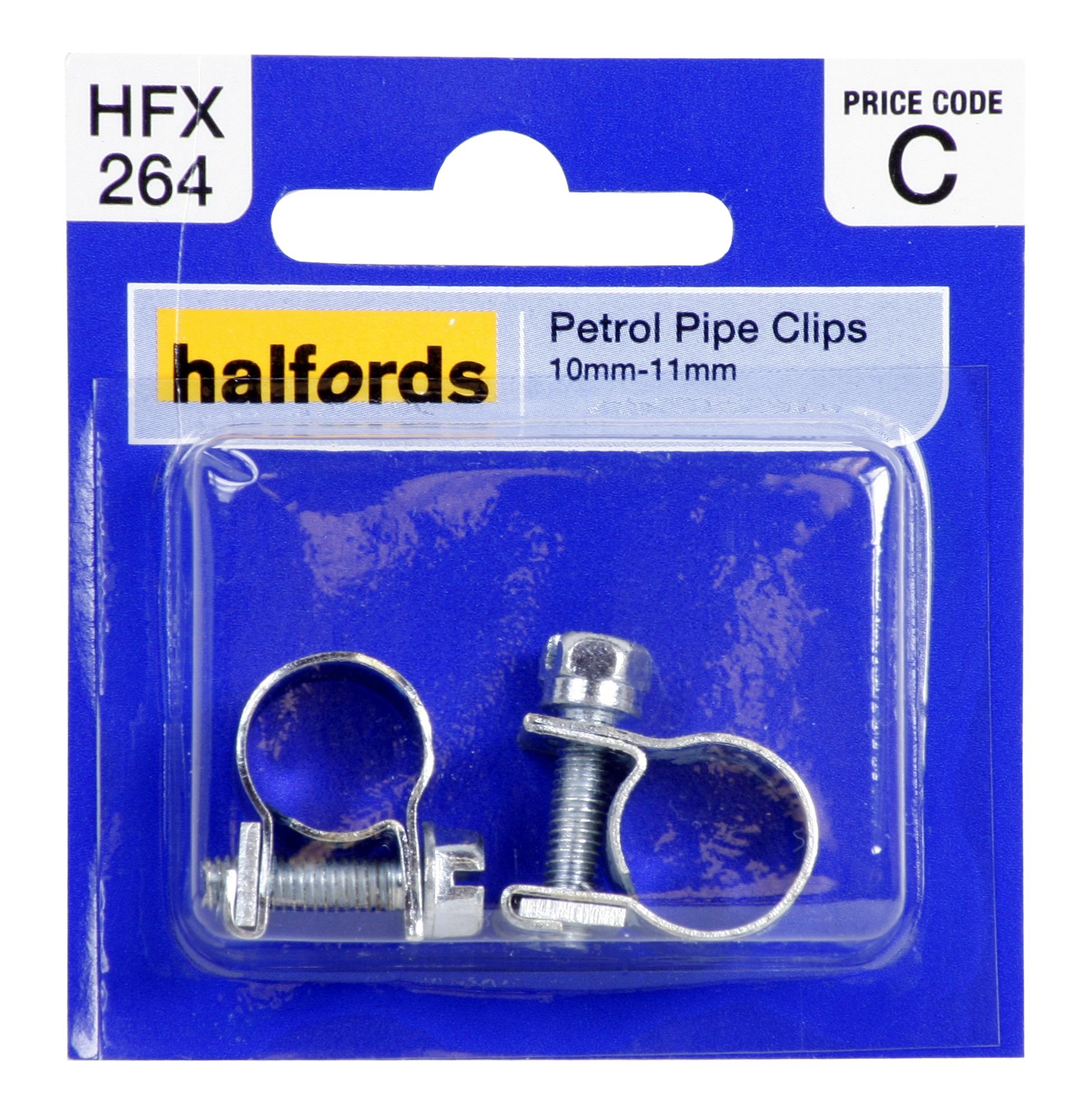Halfords Petrol Clips 10-11Mm Hfx264