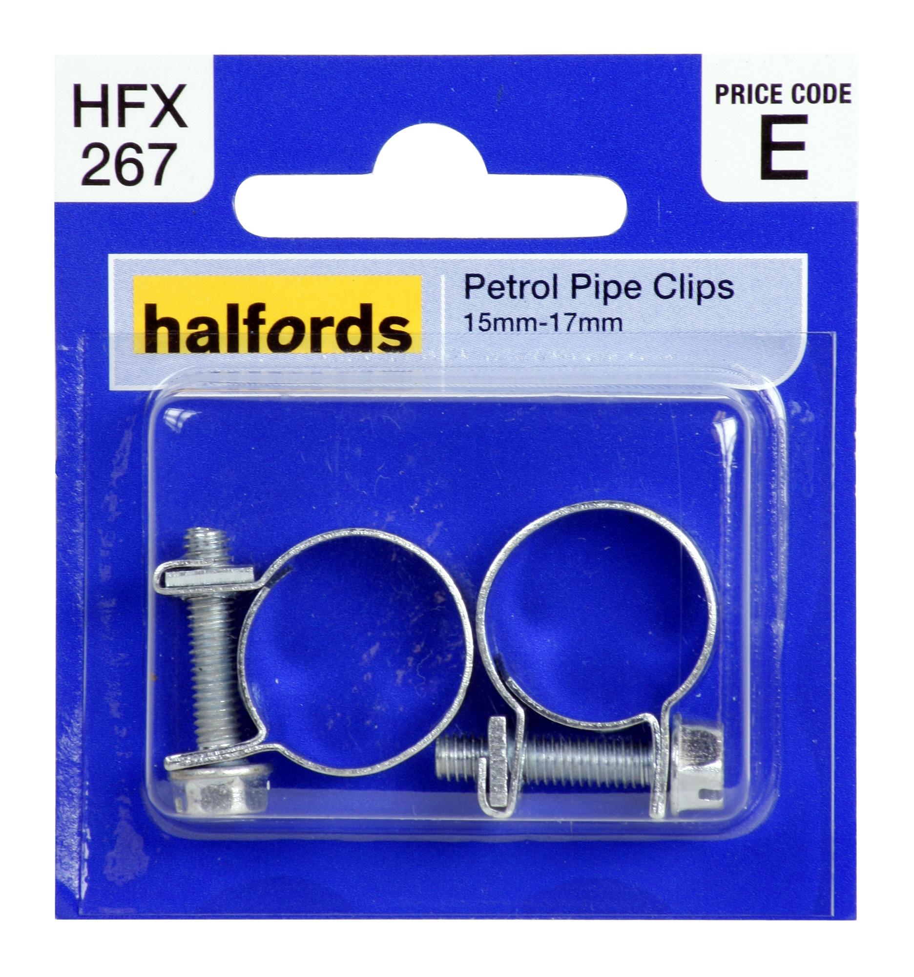 Halfords Petrol Hose Clips 15Mm-17Mm Hfx267