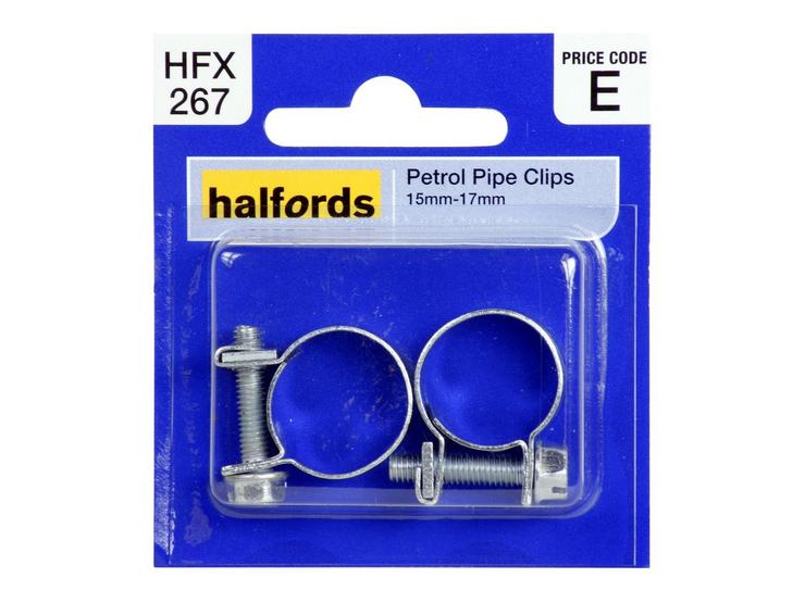 Halfords Petrol Hose Clips 15mm-17mm HFX267