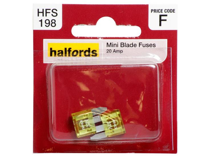 Halfords Mini Blade Fuses 20 Amp (HFS198)