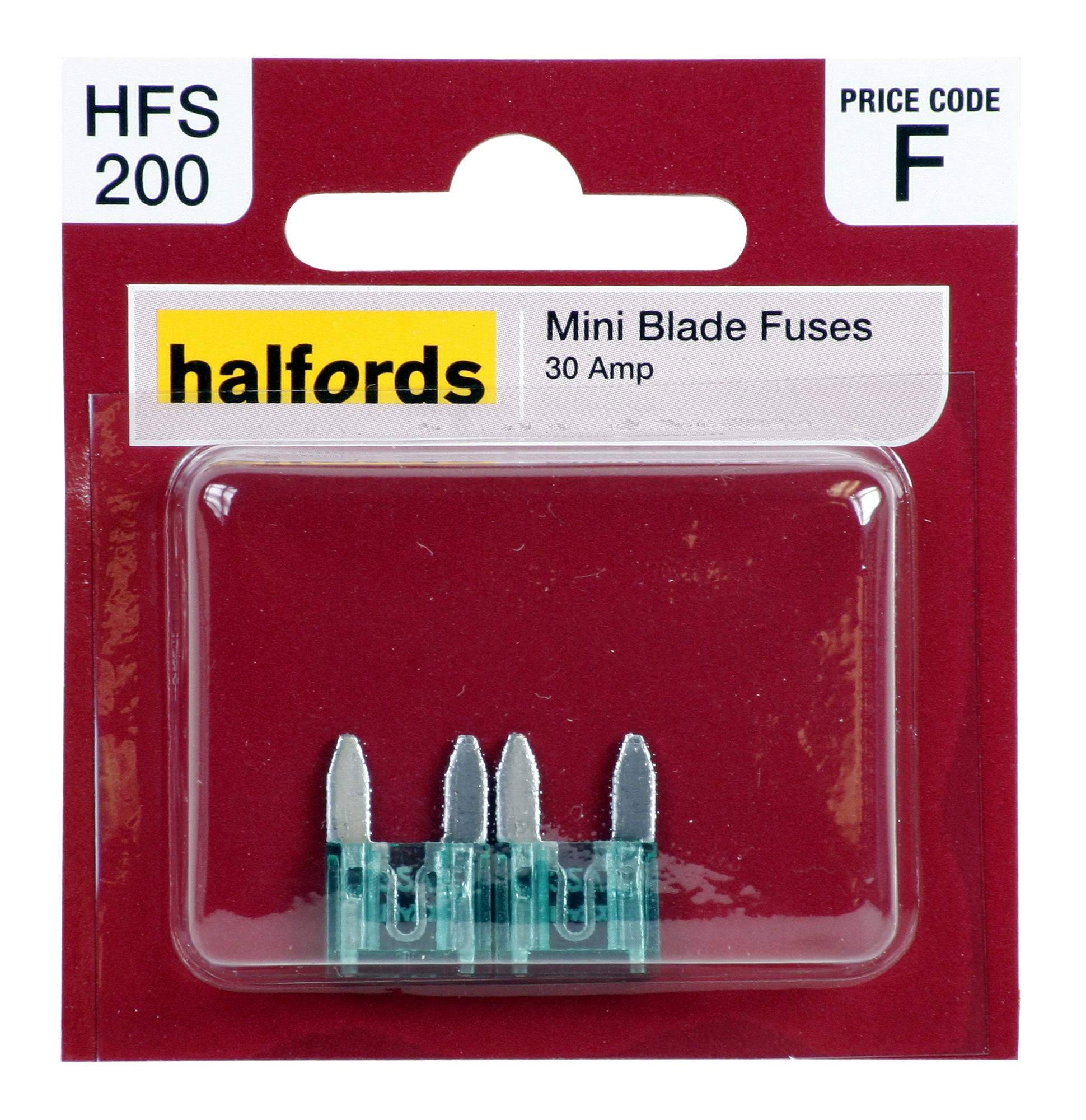 Halfords Mini Blade Fuses 30 Amp (Hfs200)
