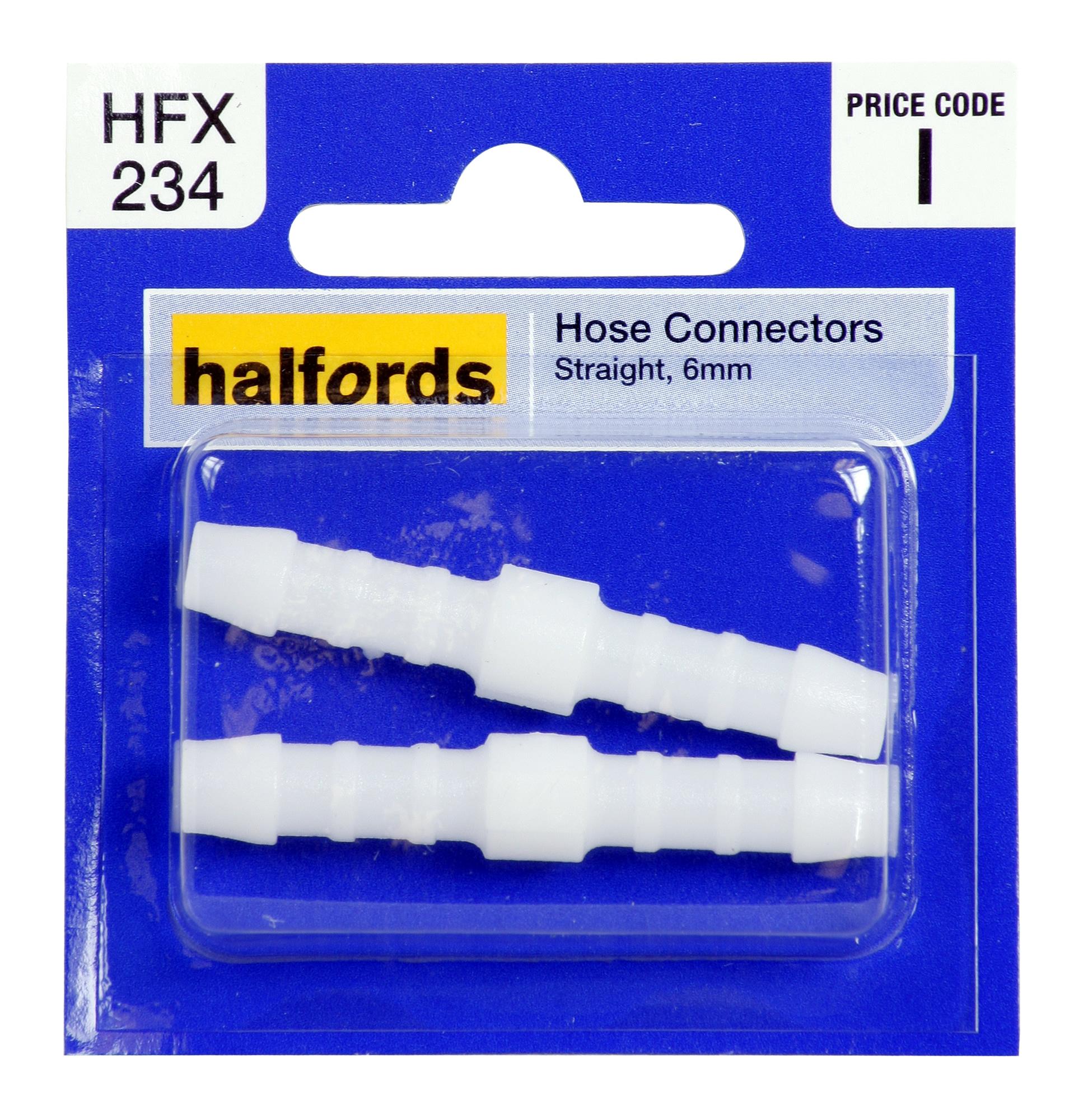 Halfords Hose Connector Straight 6Mm Hfx234