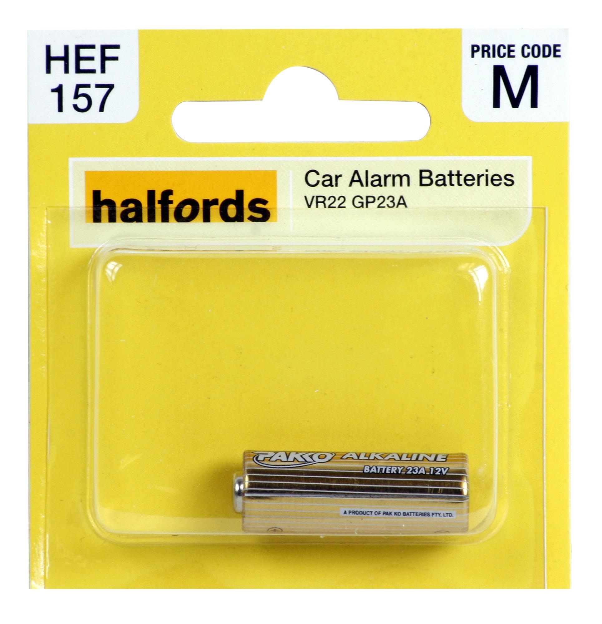 Halfords Car Alarm Battery Vr22 Gp23A