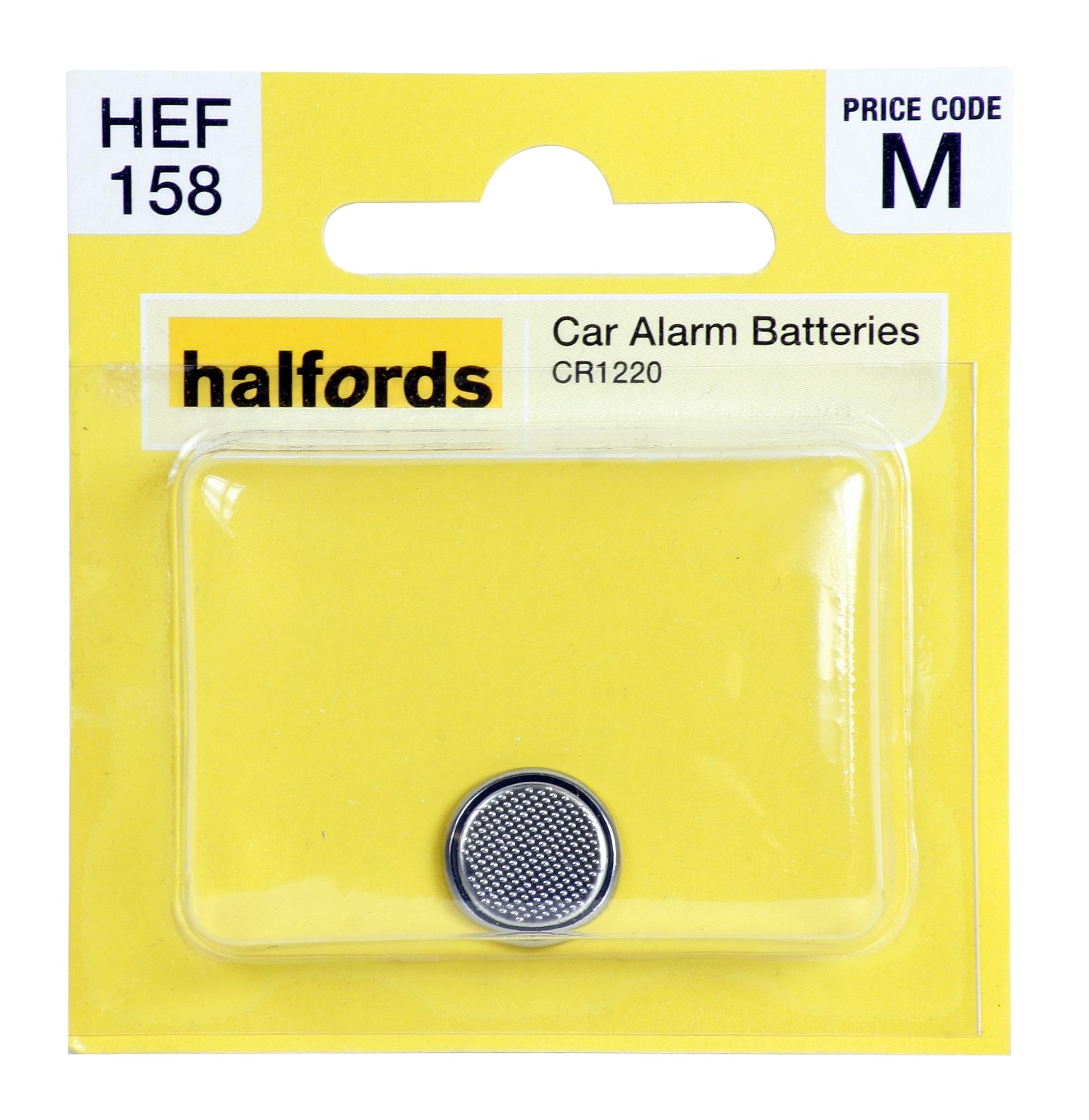 Halfords Car Alarm Battery Cr1220