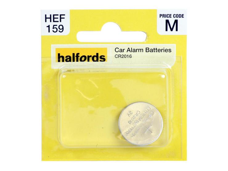 Halfords Car Alarm Battery CR2016