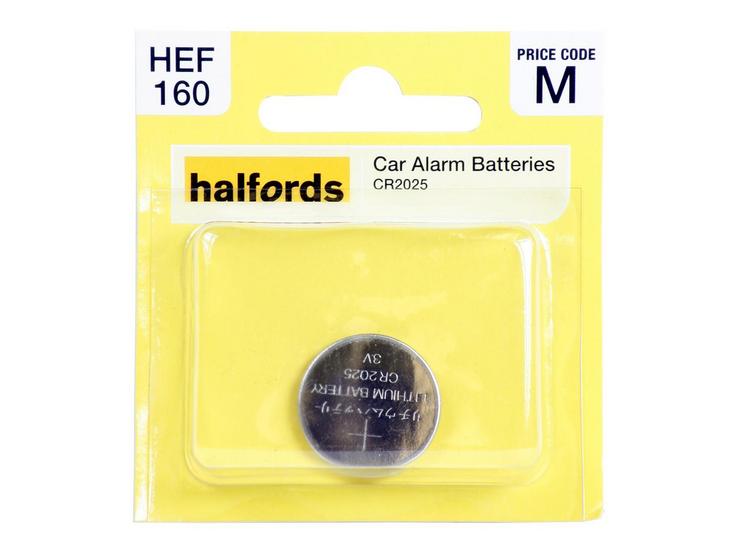 Halfords Car Alarm Battery CR2025