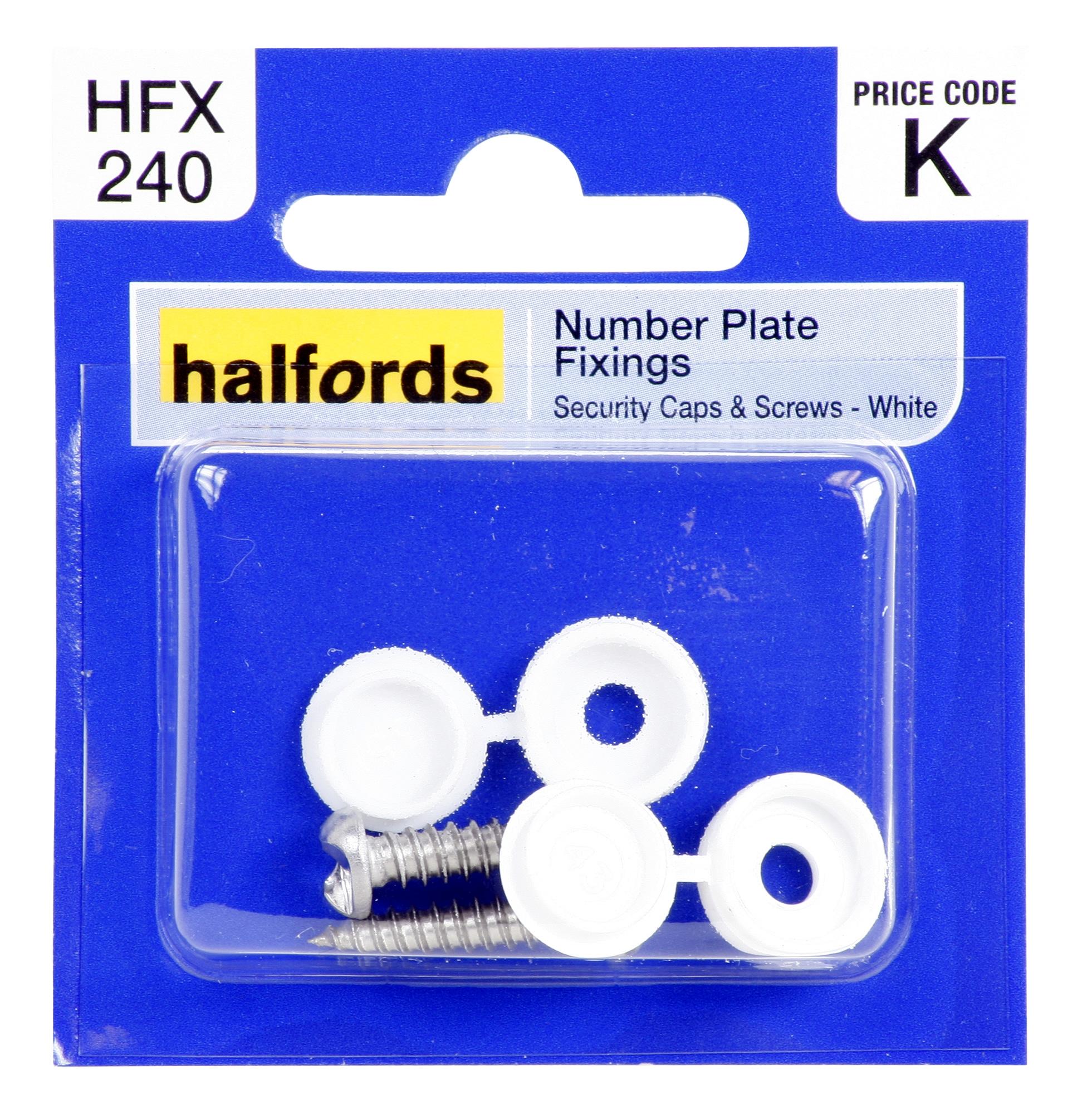 Halfords Number Plate Fixings HFX240 Halfords UK