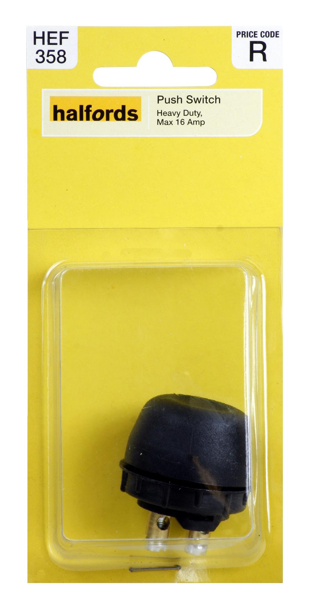 Halfords Heavy Duty Push Switch HEF358 Halfords UK