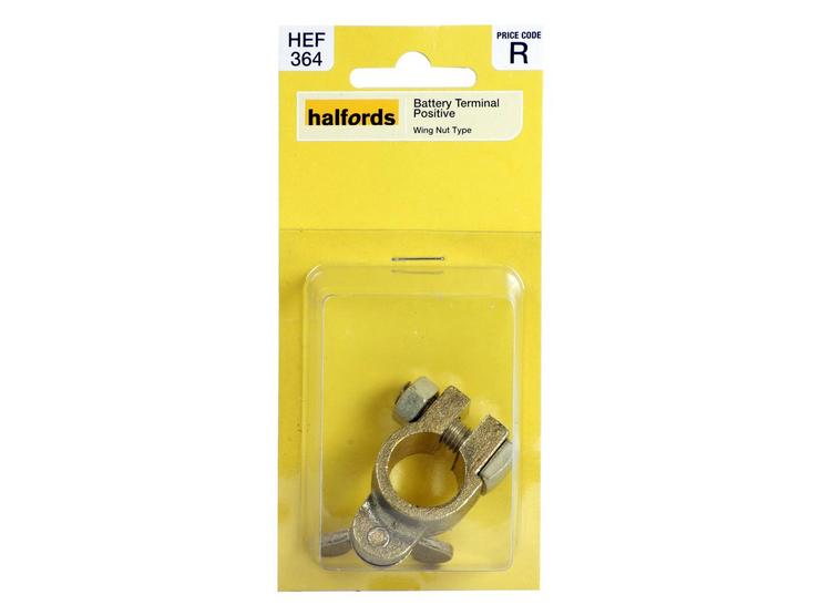 Halfords Battery Terminal Positive - Wing Nut (HEF364)