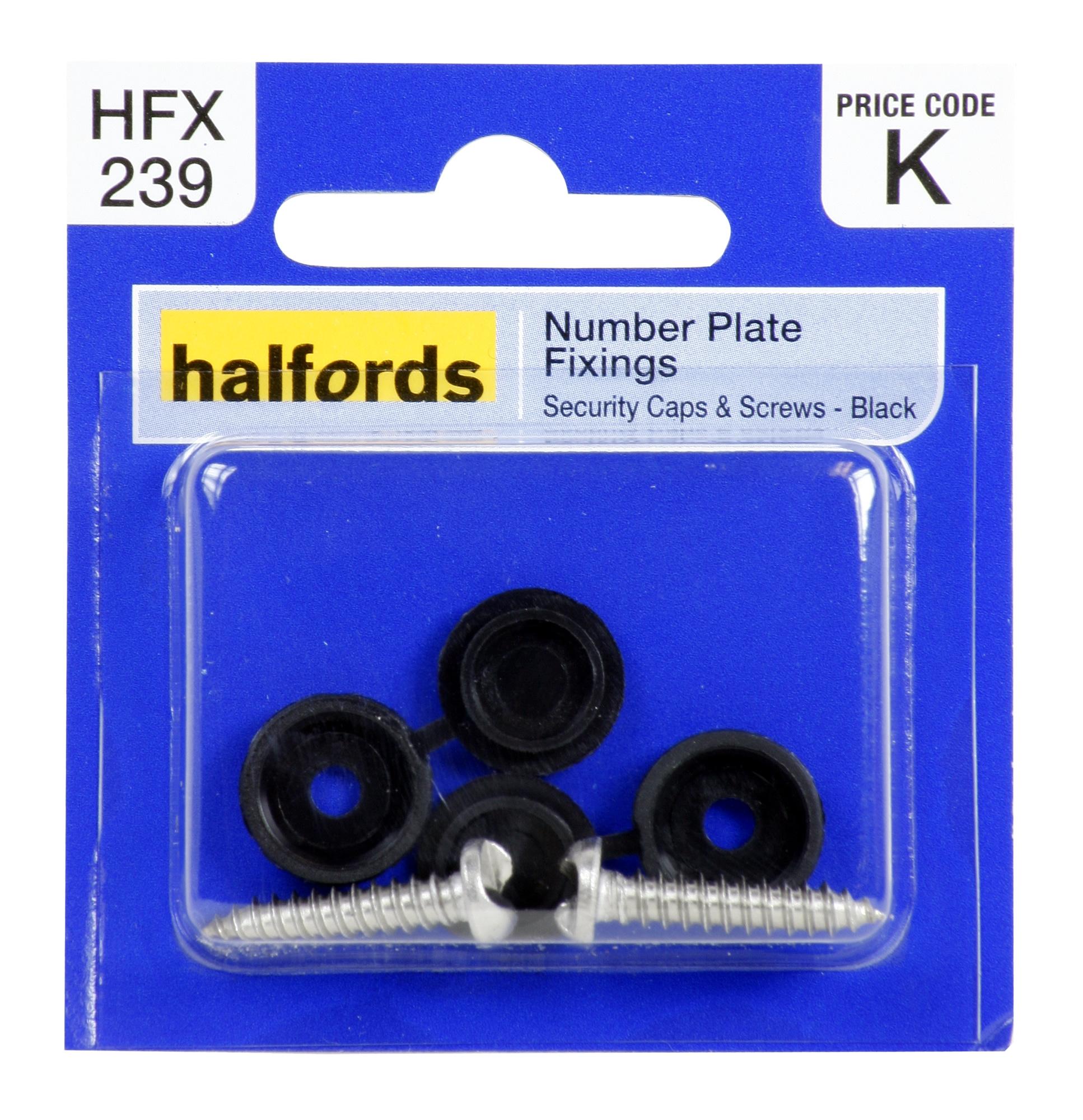 Halfords Number Plate Fixings Hfx239