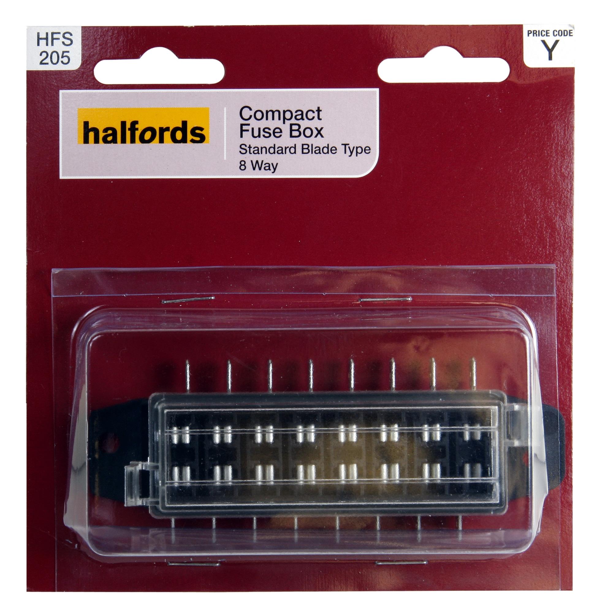 Halfords Compact Fuse Box 8-Way (Hfs205)
