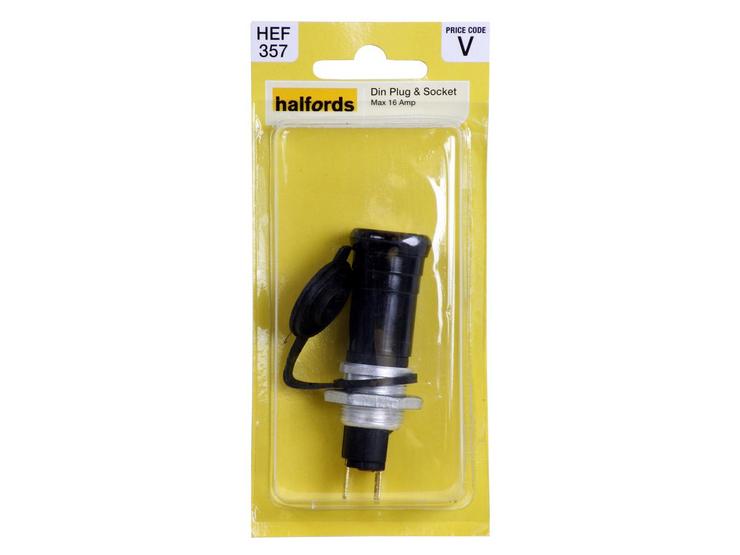 Halfords DIN Plug and Socket 16 Amp HEF357