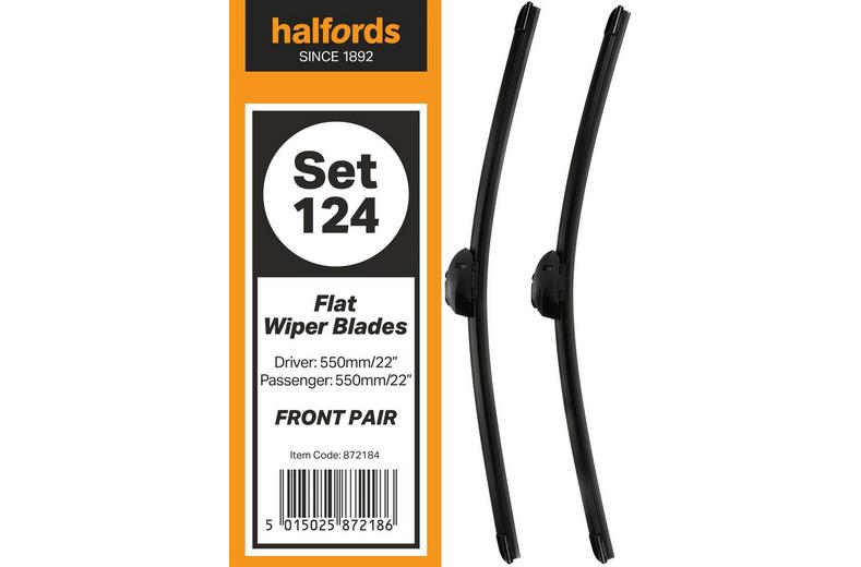 Halfords Set 124 Wiper Blades - Front Pair Halfords Set 124 Wiper Blades - Front Pair