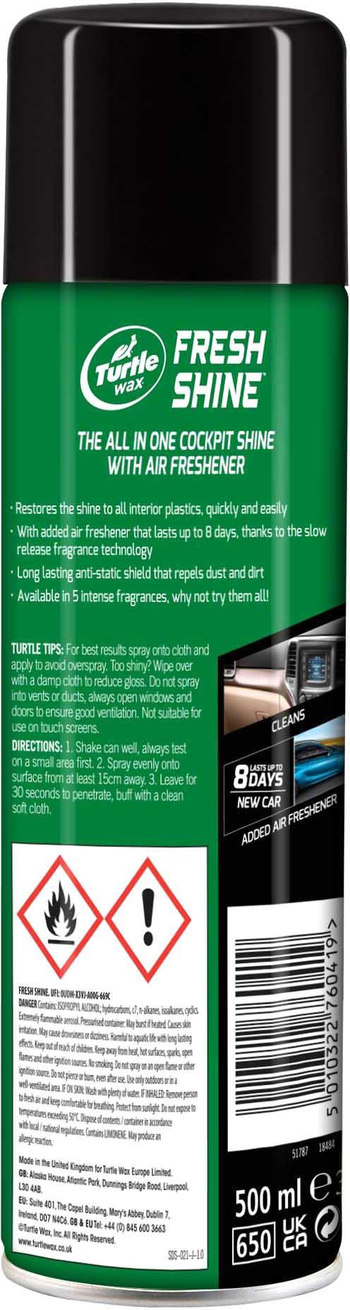 Turtle Wax Fresh Shine Cockpit Shine - New Car 500ML