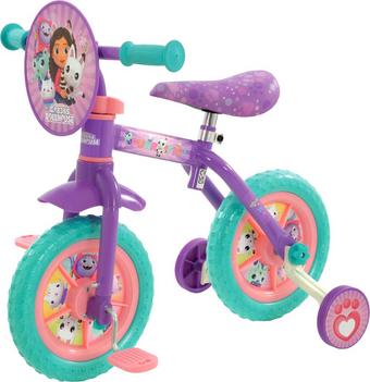 Gabby's Dollhouse 2 in1 Training Bike - 10" Wheel