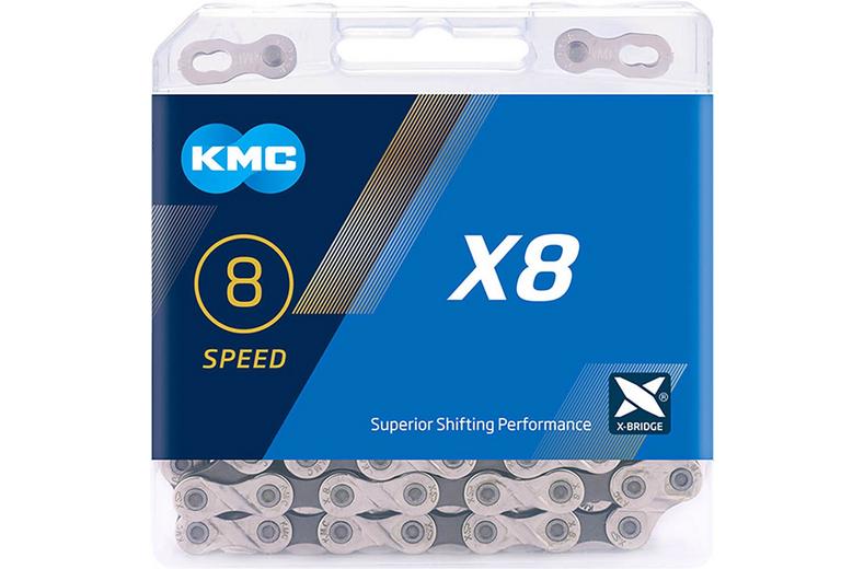 KMC X8 6/7/8 Speed Chain, Silver/Grey, 114L KMC X8 6/7/8 Speed Chain, Silver/Grey, 114L