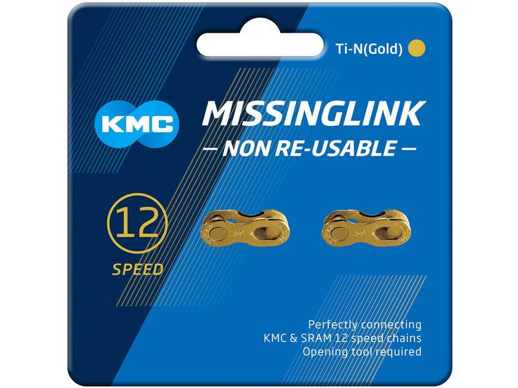 KMC 12 Speed Missing Link Gold, 4 Pieces