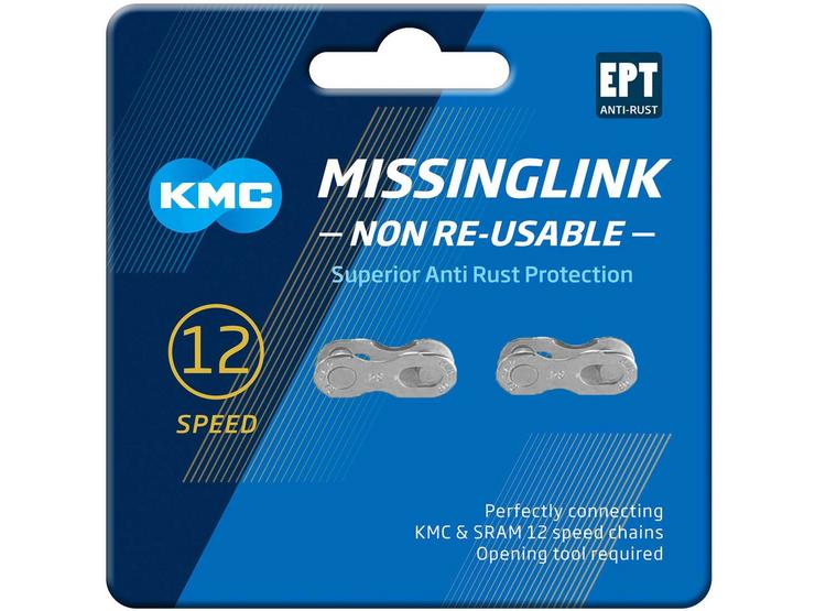 KMC 12 Speed EPT Missing Link, Silver, 4 Pieces