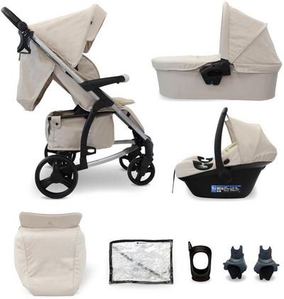 My Babiie MB200i 3-in-1 Travel System with i-Size Car Seat - Oatmeal My Babiie MB200i 3-in-1 Travel System with i-Size Car Seat - Oatmeal