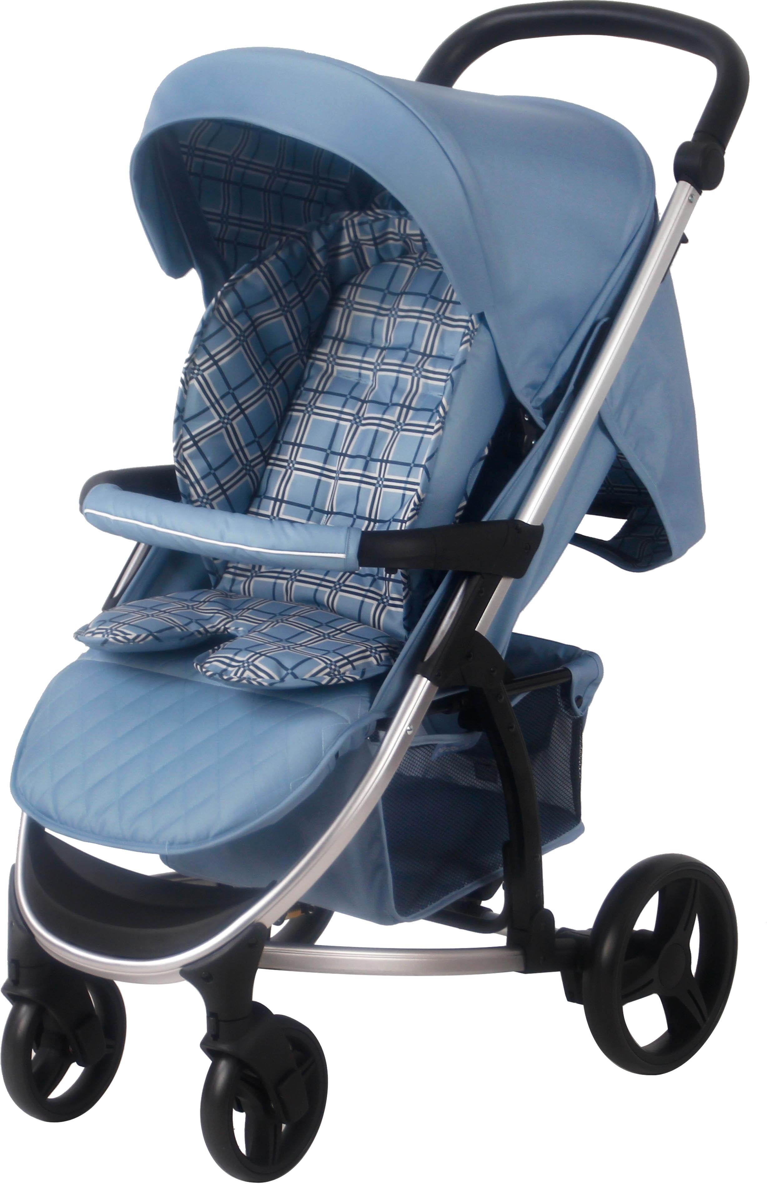 My Babiie MB200i 3-in-1 Travel System with i-Size Car Seat - Blue Plaid
