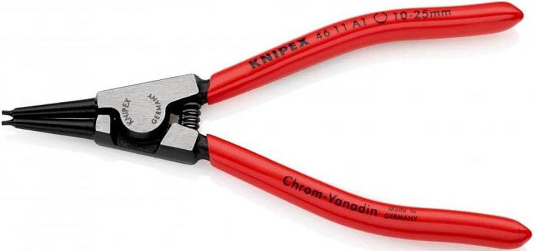 Halfords Knipex Circlip Pliers Straight Tips For External Circlips (46 11 A1) | Extra 8% off for BC Members