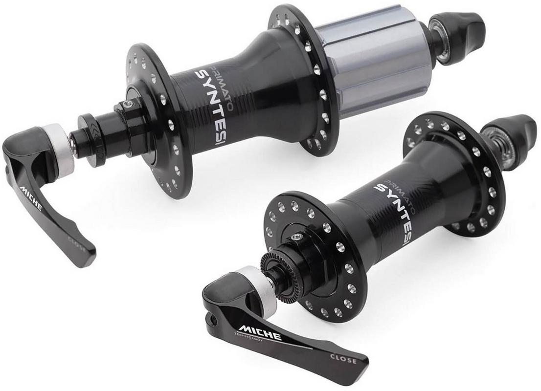 Halfords Miche Primato Syntesi Hubs Black Pair Shimano 28/28 Hole | Extra 8% off for BC Members
