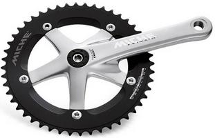 Halfords Miche Primato Advanced Track Silver Chainset 172.5Mm 50T | Extra 8% off for BC Members